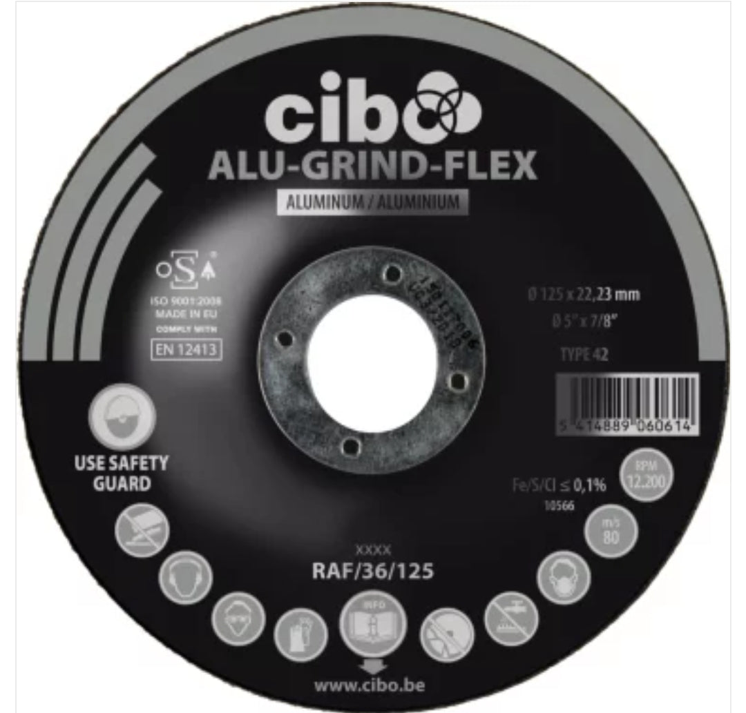Disc Abraziv 125mm pentru Polizat Aluminiu
