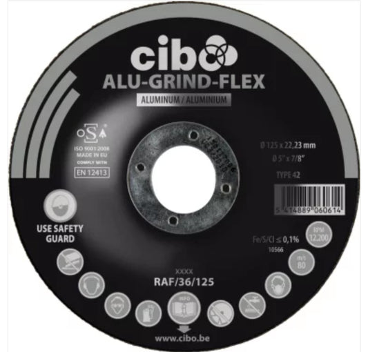 Disc Abraziv 125mm pentru Polizat Aluminiu